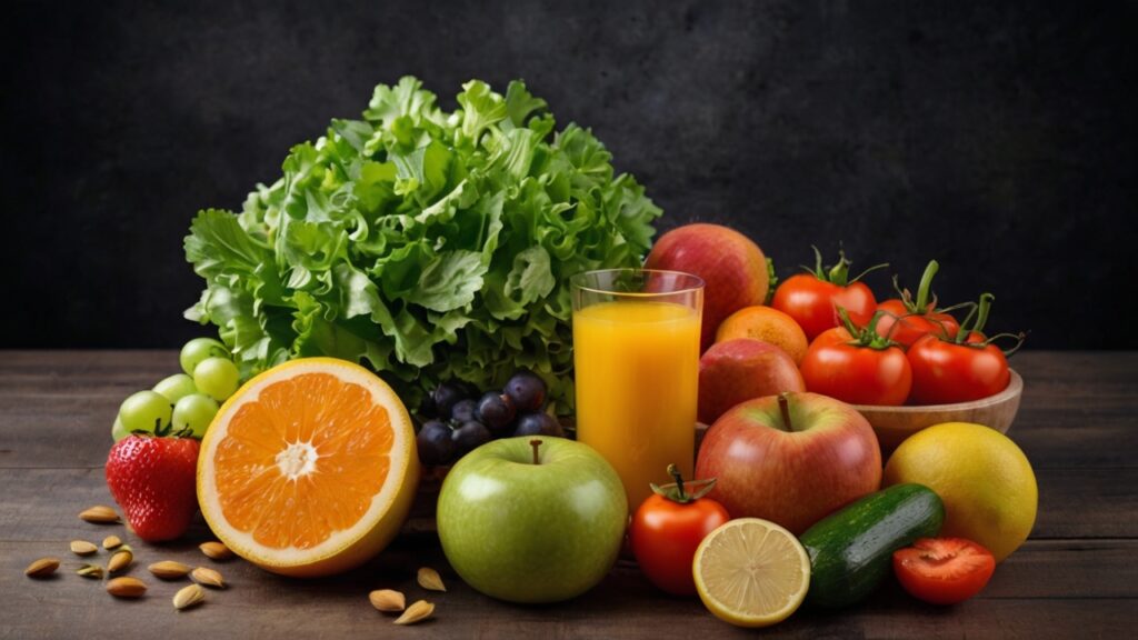 fruit and vegetables, for a healthy diet